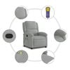 vidaXL Massage Recliner Chair Light Grey Velvet