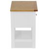 vidaXL Nightstands 2 pcs 36x30x47 cm Solid Oak Wood