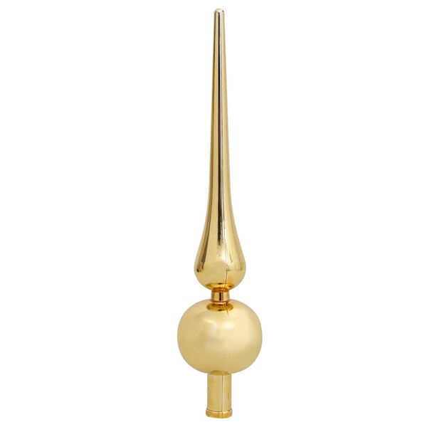 vidaXL Artificial Pre-lit Christmas Tree with Ball Set Gold 210 cm PET