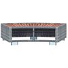 vidaXL Spa Step Grey Poly Rattan 92x45x25 cm