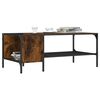 vidaXL Coffee Table with Rack Smoked Oak 100x51x40 cm Engineered Wood