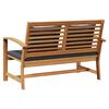vidaXL Garden Sofa Set 2 pcs Natural Solid teak wood