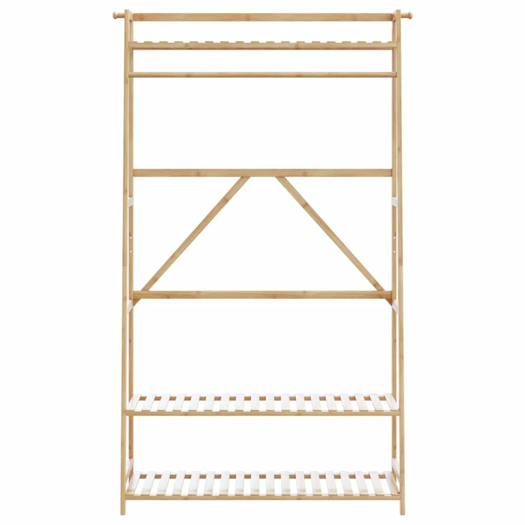 vidaXL Clothes Rack with Shelves 110x40x180 cm Bamboo