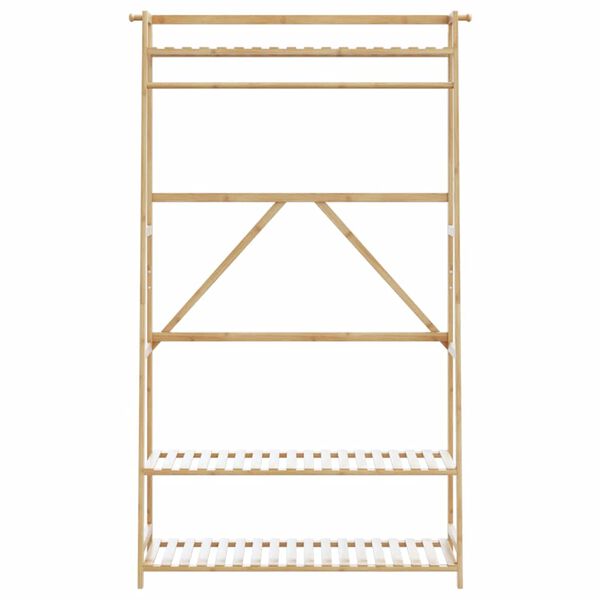 vidaXL Clothes Rack with Shelves 110x40x180 cm Bamboo