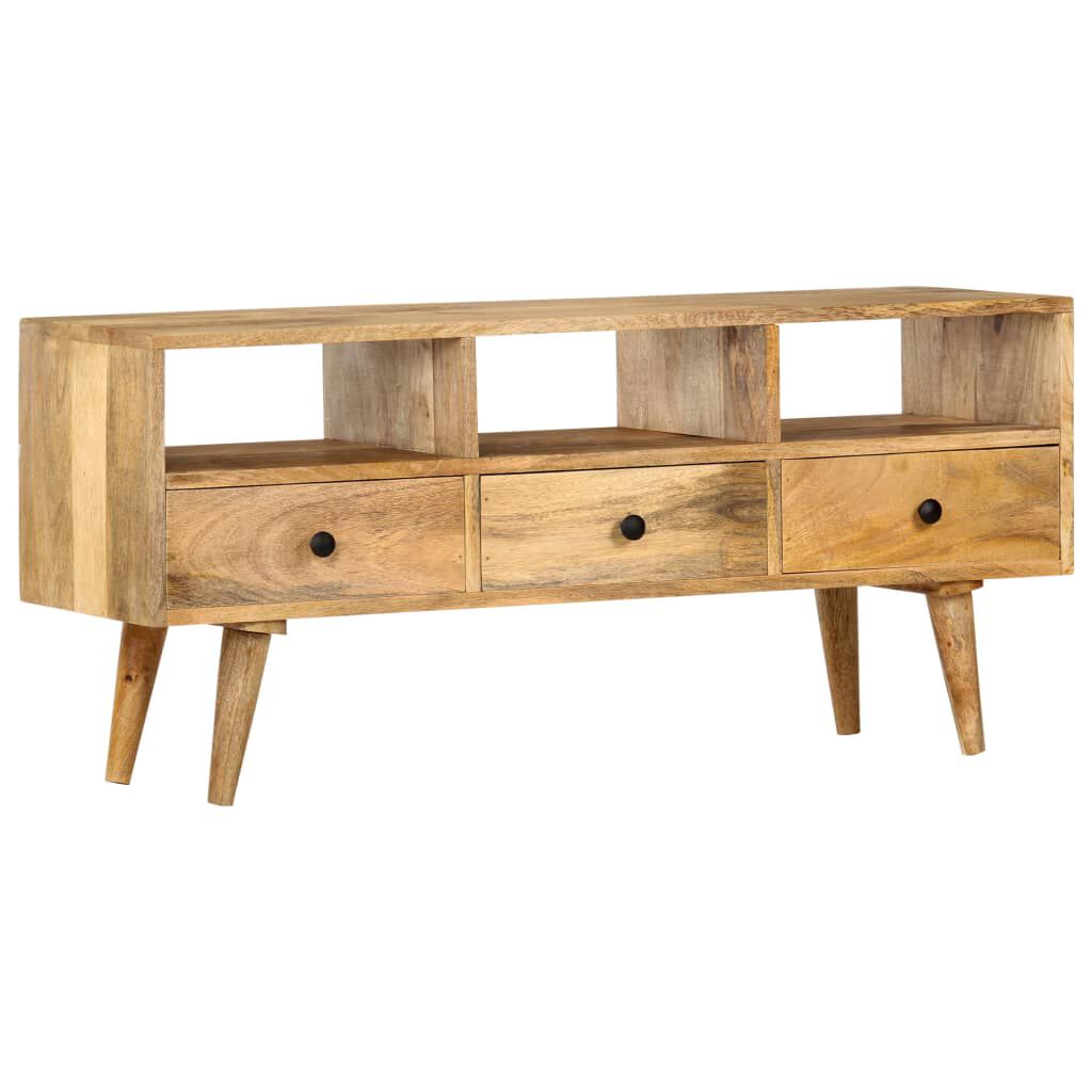 vidaXL TV Cabinet 110x36x50 cm Solid Mango Wood