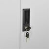 vidaXL Office Cabinet Light Grey 90x40x180 cm Steel