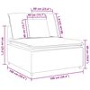 vidaXL Modular Sofa Centre Module with Cushions Dark Grey 100 cm