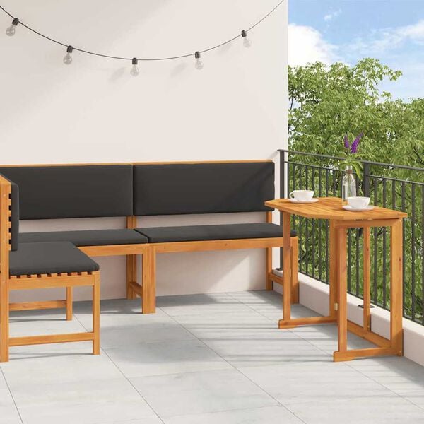 vidaXL Garden Bench Set 3 pcs Brown Solid Acacia Wood