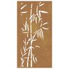 vidaXL Garden Wall Decoration 105x55 cm Corten Steel Bamboo Design