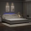 vidaXL Bed Frame "Viana" with LED without Mattress White 193x203 cm