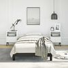 vidaXL Bed Frame without Mattress Black 100x190 cm Twin Faux Leather