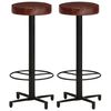 vidaXL Bar Stools 2 pcs 76 cm Real Leather
