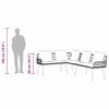 vidaXL Garden Sofa Set 2 pcs Natural Poly Rattan