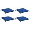 vidaXL Chair Cushions 4 pcs Blue 40x40x7 cm Oxford Fabric