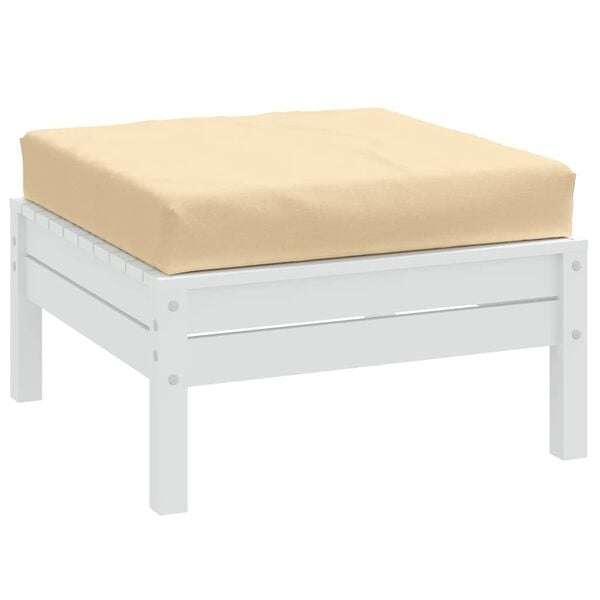 vidaXL Pallet Cushion Melange Beige 60x60x9.5 cm Fabric