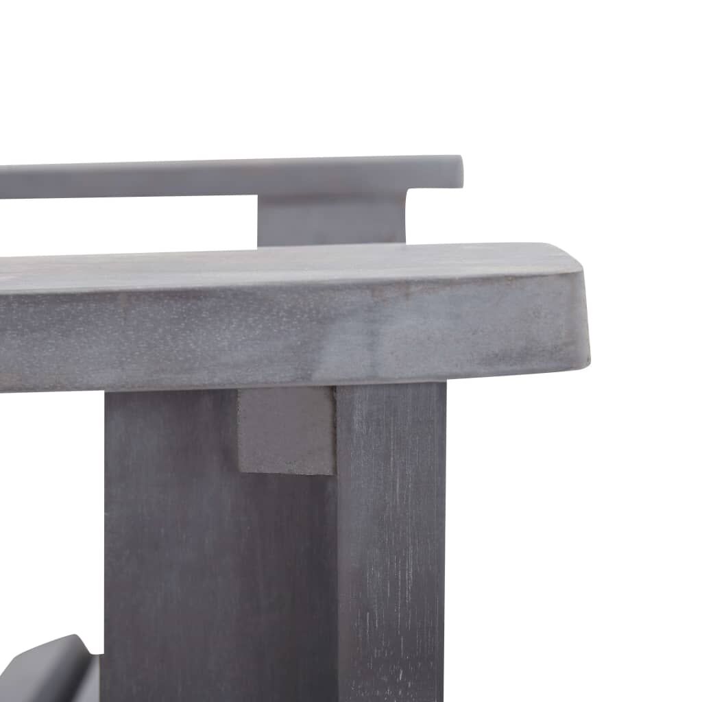 vidaXL Adirondack Chair Solid Acacia Wood Grey