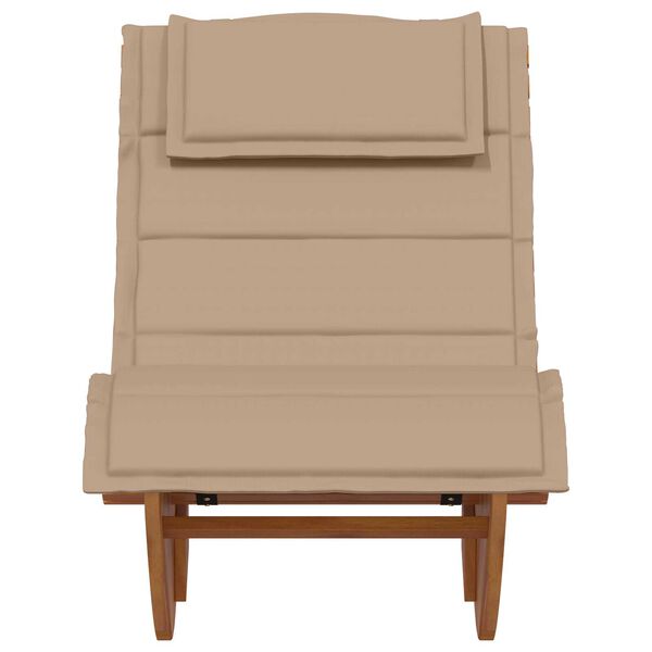 vidaXL Sun Lounger 2 pcs Brown 60 x 154 x 74cm Solid Acacia wood