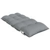 vidaXL Lowback Chair Cushions 4 pcs Grey Oxford Fabric