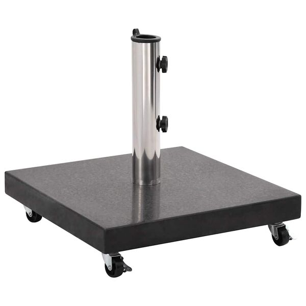vidaXL Parasol Base Granite 30 kg Square Black