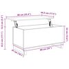 vidaXL Coffee Table White 90x44.5x45 cm Engineered Wood
