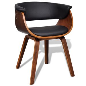 Modern Artificial Leather Wood Dining Chair