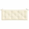 vidaXL Garden Bench Cushion Cream White 120x50x7 cm Oxford Fabric