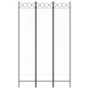 vidaXL 3-Panel Room Divider White 120x200 cm Fabric