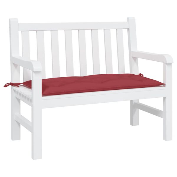vidaXL Garden Bench Cushion Wine Red 110x50x7 cm Oxford Fabric