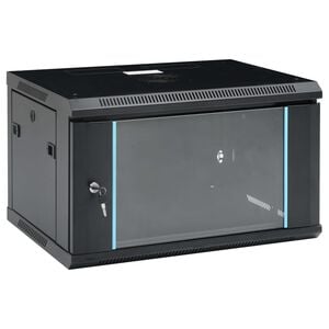 vidaXL 6U Wall Mounted Network Cabinet 19 IP20 600x450x375 mm