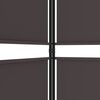 vidaXL 5-Panel Room Divider Brown 250x180 cm Fabric