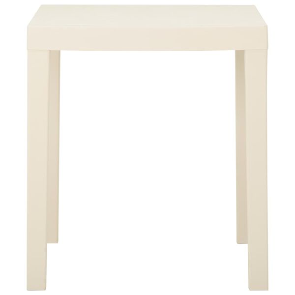 vidaXL Garden Table White 79x65x72 cm Plastic