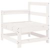 vidaXL 4 Piece Garden Lounge Set White Solid Wood Pine