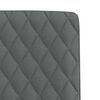 vidaXL Dining Chairs 2 pcs Dark Grey Fabric