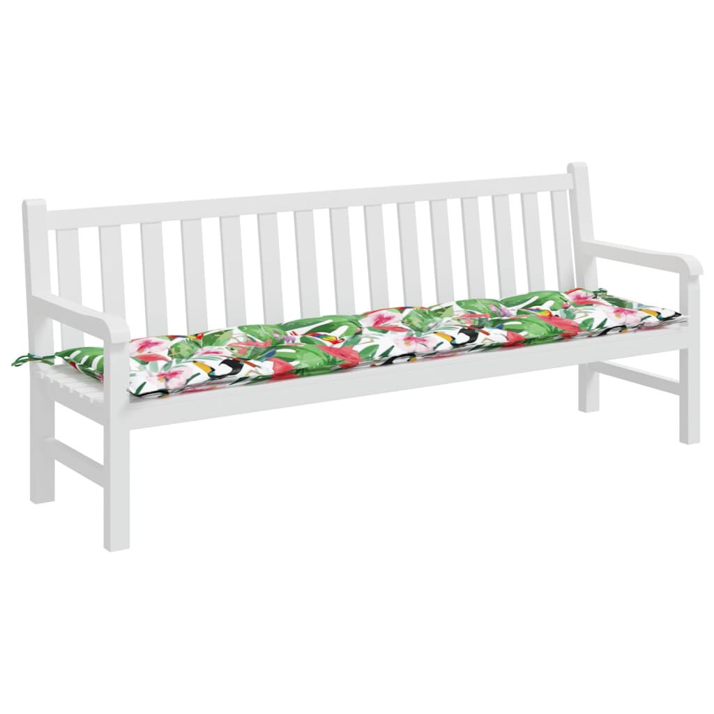 vidaXL Garden Bench Cushion Multicolour 200x50x7 cm Fabric