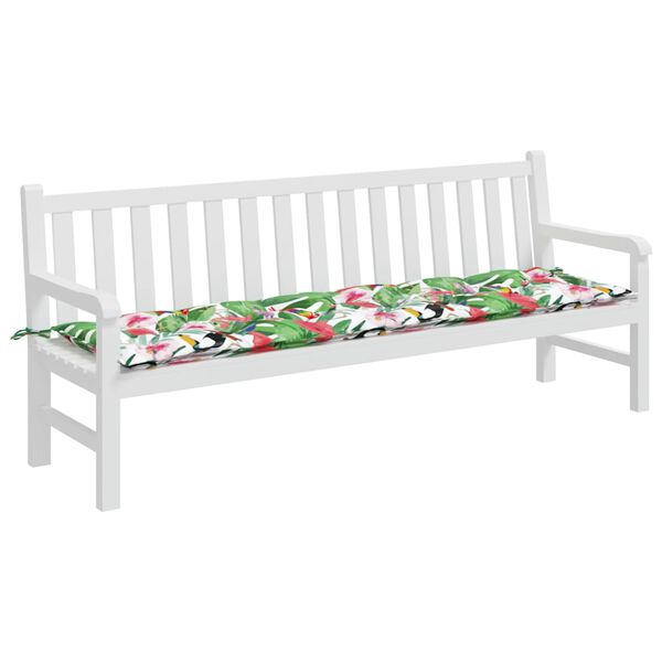 vidaXL Garden Bench Cushion Multicolour 200x50x7 cm Fabric