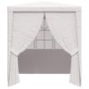 vidaXL Professional Party Tent with Side Walls 2x2 m White 90 g/m²