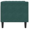 vidaXL Chesterfield Sofa Chair Dark Green Velvet