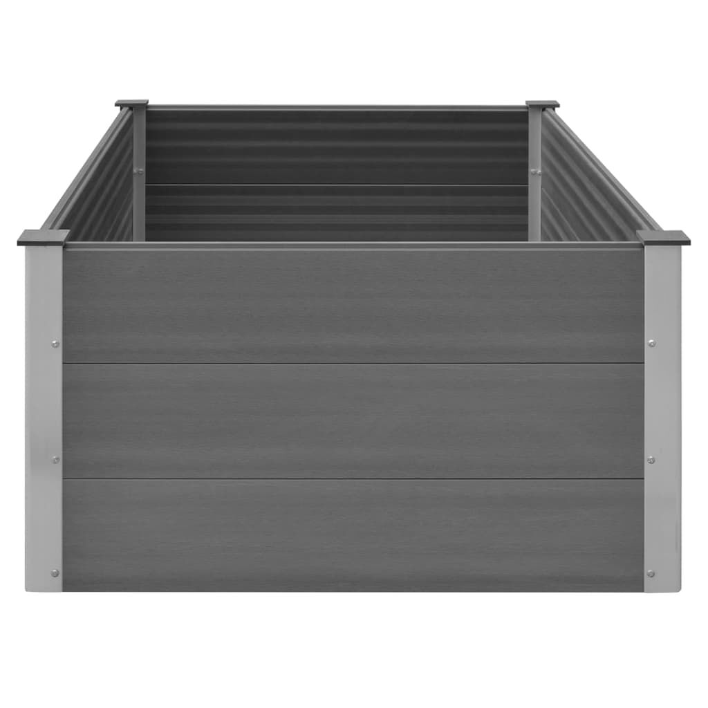 vidaXL Garden Raised Bed WPC 150x100x54 cm Grey