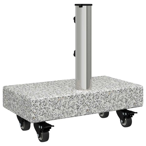 vidaXL Umbrella Base Light Grey 45x25x8.3 cm Granite