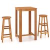 vidaXL 9 Piece Garden Bar Set Solid Wood Acacia