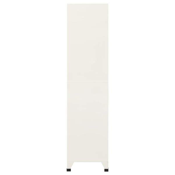 vidaXL Locker Cabinet Grey and Blue 90x45x180 cm Steel