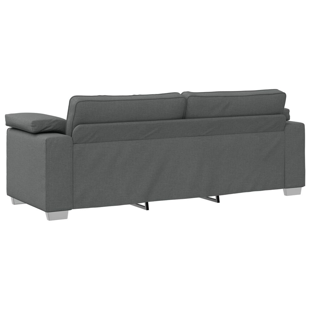 vidaXL 3-Seater Sofa Dark Grey 178 cm Fabric