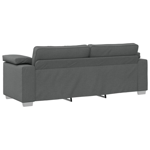 vidaXL 3-Seater Sofa Dark Grey 178 cm Fabric