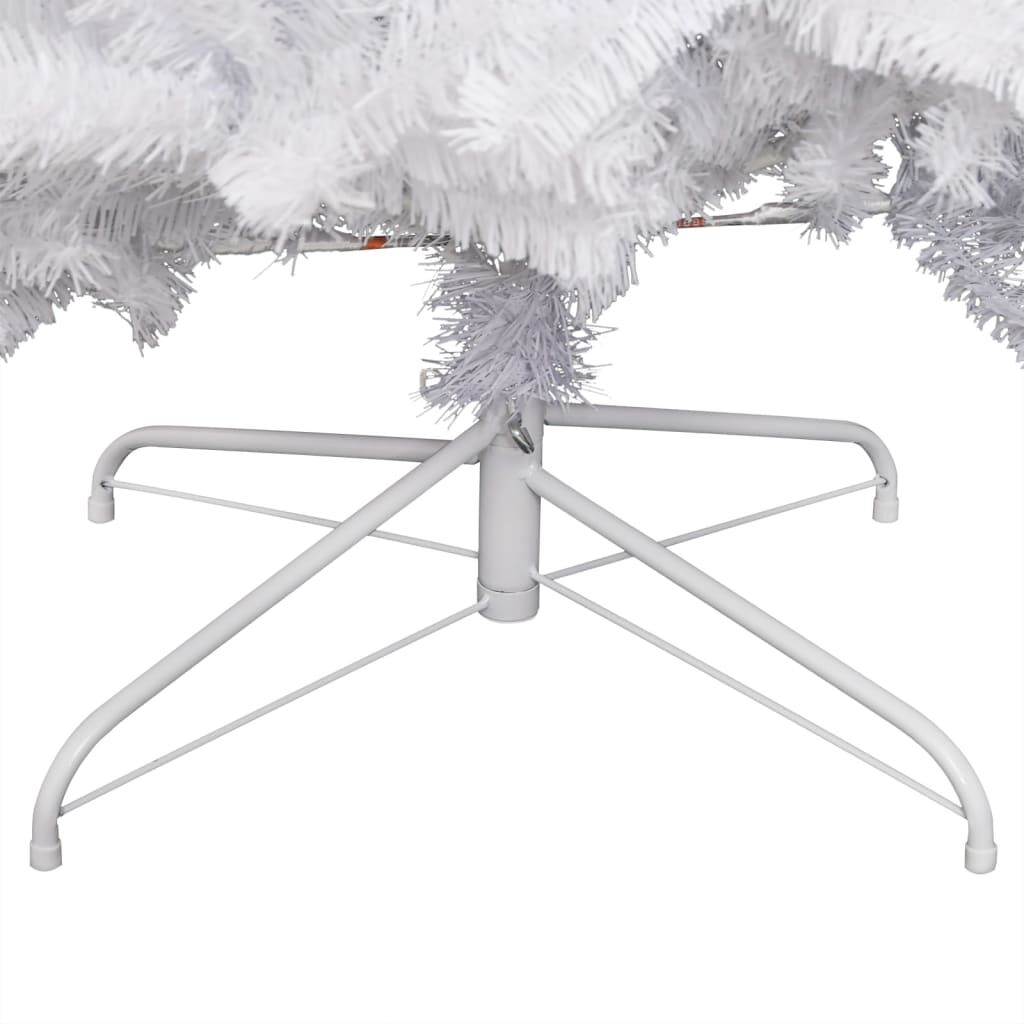 vidaXL Artificial Hinged Christmas Tree with Flocked Snow 120 cm