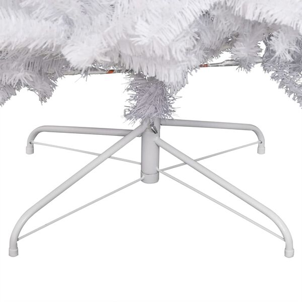 vidaXL Artificial Hinged Christmas Tree with Flocked Snow 120 cm