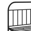 vidaXL Metal Bed Frame without Mattress with Footboard Black 193x203cm