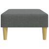 vidaXL Footstool Dark Grey 77x55x31 cm Fabric