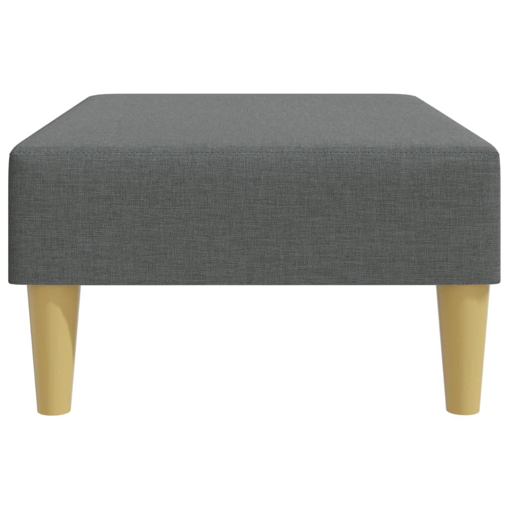 vidaXL Footstool Dark Grey 77x55x31 cm Fabric