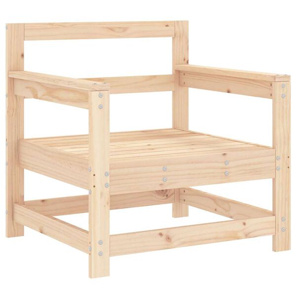 vidaXL Garden Chairs with Cushions 2 pcs Solid Wood Pine