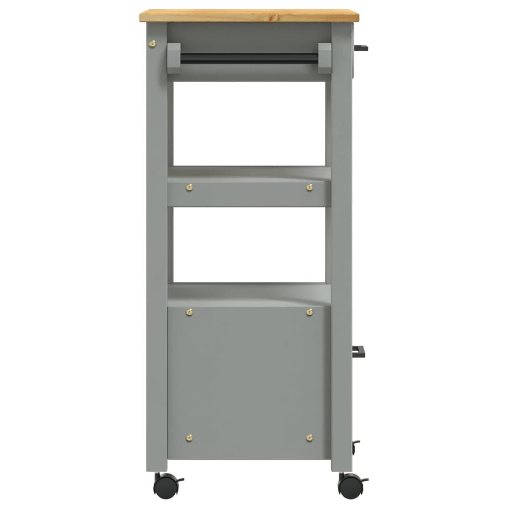 vidaXL Kitchen Trolley MONZA 48x40x90 cm Solid Wood Pine